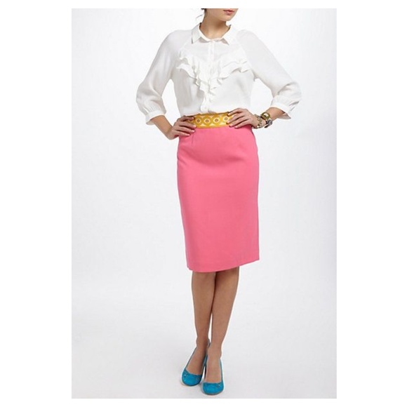 Anthropologie Dresses & Skirts - ANTHROPOLOGIE - NWOT Chrysalis Midi Skirt - Pink